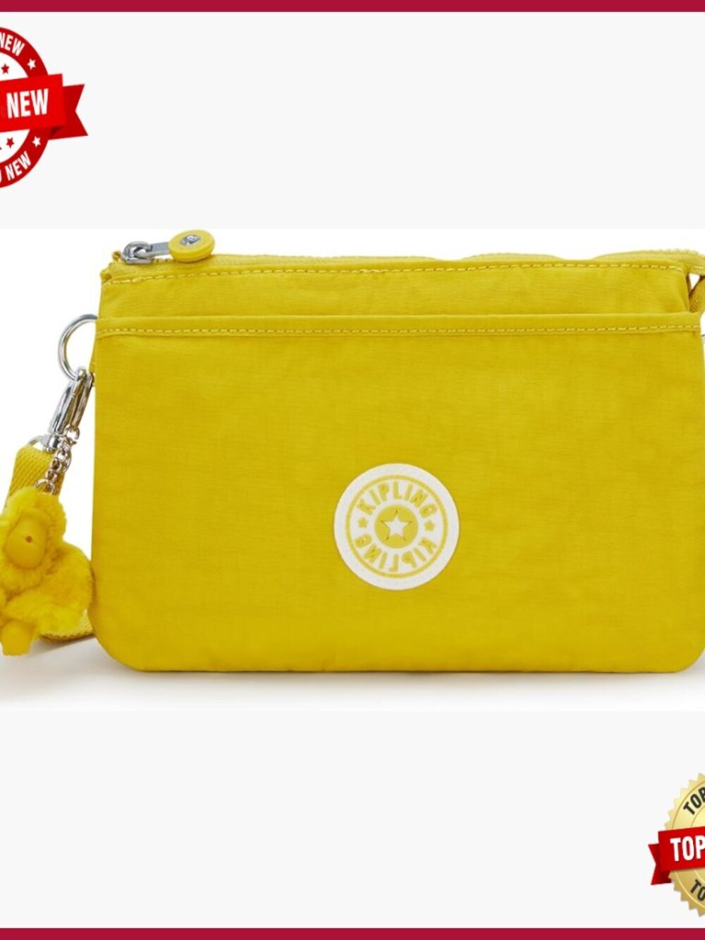 Adjustable Crossbody Bag with Removable Strap, Nylon, Convertible Clutch
